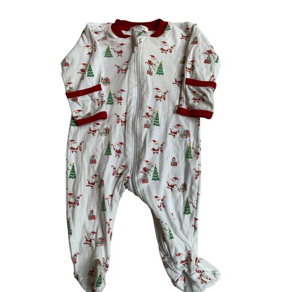Kissy Kissy 0-3mo Christmas Pajamas - Picture 1 of 3
